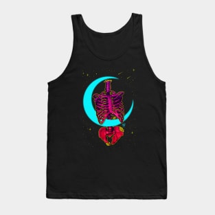 MOON RIBCAGE [neon version] Tank Top